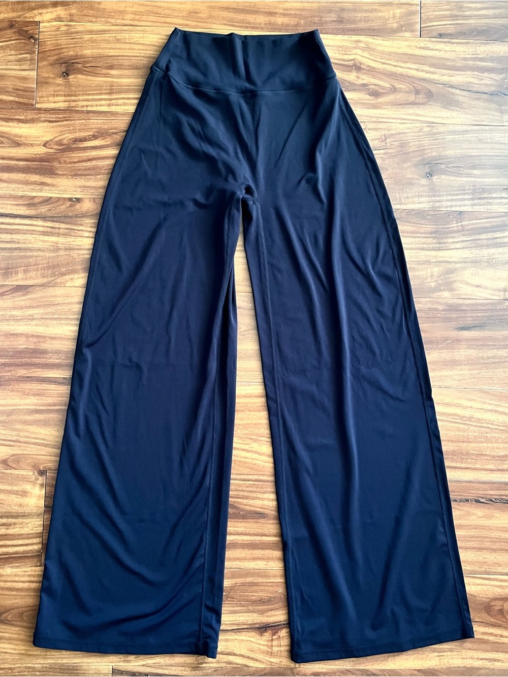 High-Waist Black Wide-Leg Pants